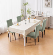 Flexible Stretch Dining Chair Cover – 220 GSM Jacquard Fabric (Green)