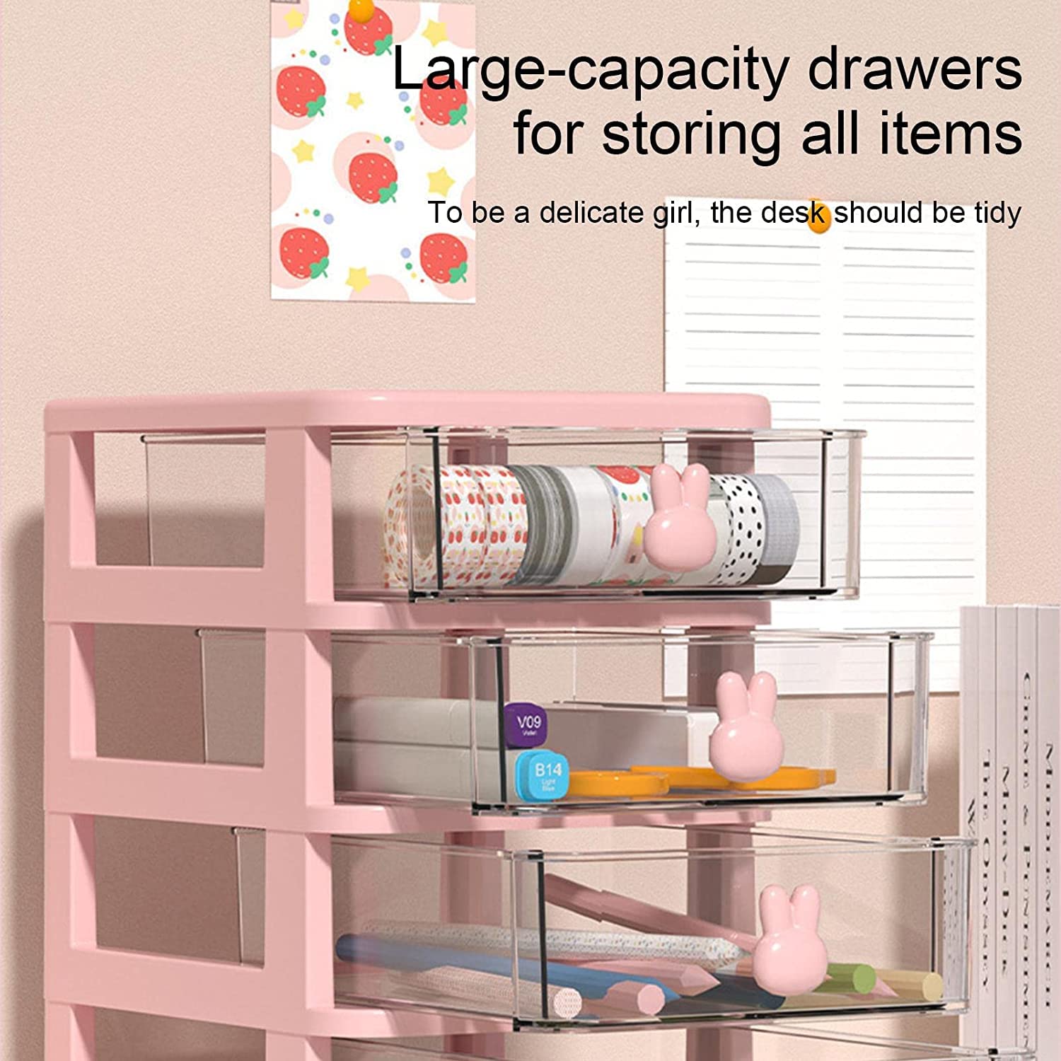 4 Tier Transparent Cosmetic Jewelry Box