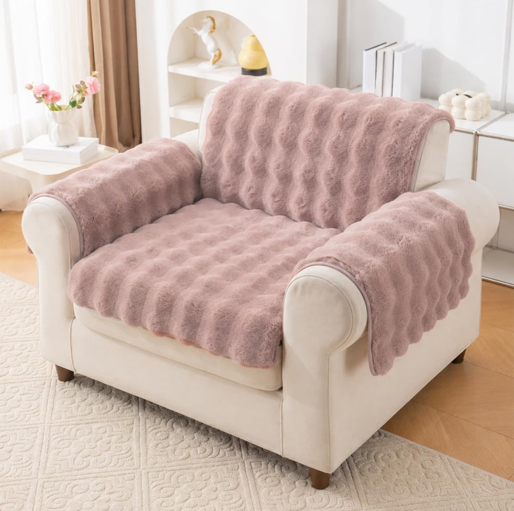 Rabbit Plush Sofa Cover Design - Pink