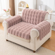 Rabbit Plush Sofa Cover Design - Pink