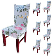 Elastic Chair Cover Stretch Removable Washable (Grey Rose)