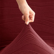 Stretchy Universal Jacquard Waterproof Chair Cover (Maroon)