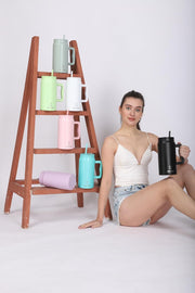 1500ML Mug Tumbler with Handle and Straw Lid