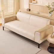 Sofa Covers Mat Velvet Herringbone Chenille Fabric (Brown)