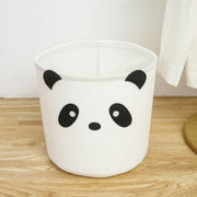Felt Kids Cartoon Laundry Basket Round Storage Basket Laundry Organizer