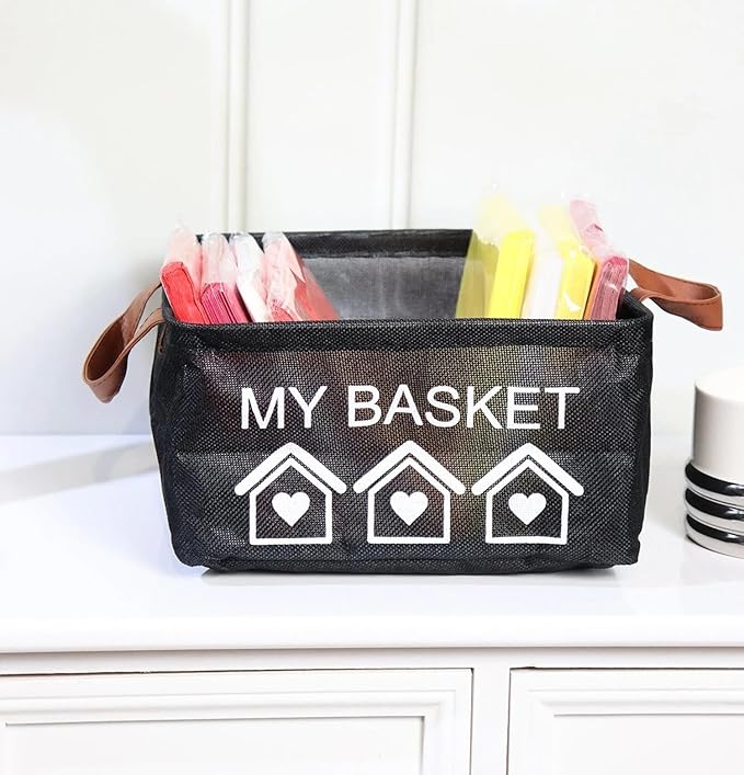 Foldable Baskets Bins Clothes Desktop Mini Boxes (Multicolor, Pack of 3)