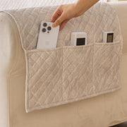 Quilted Printed Sofa Cover for Indian Sofa Set – Washable (Beige Stem)