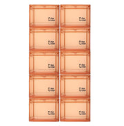 Shoe Organizer Large Shoe Boxes with Magnetic Door, Clear Stackable Plastic (Beige)