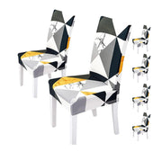 Elastic Chair Cover (Yellow Black Prism)