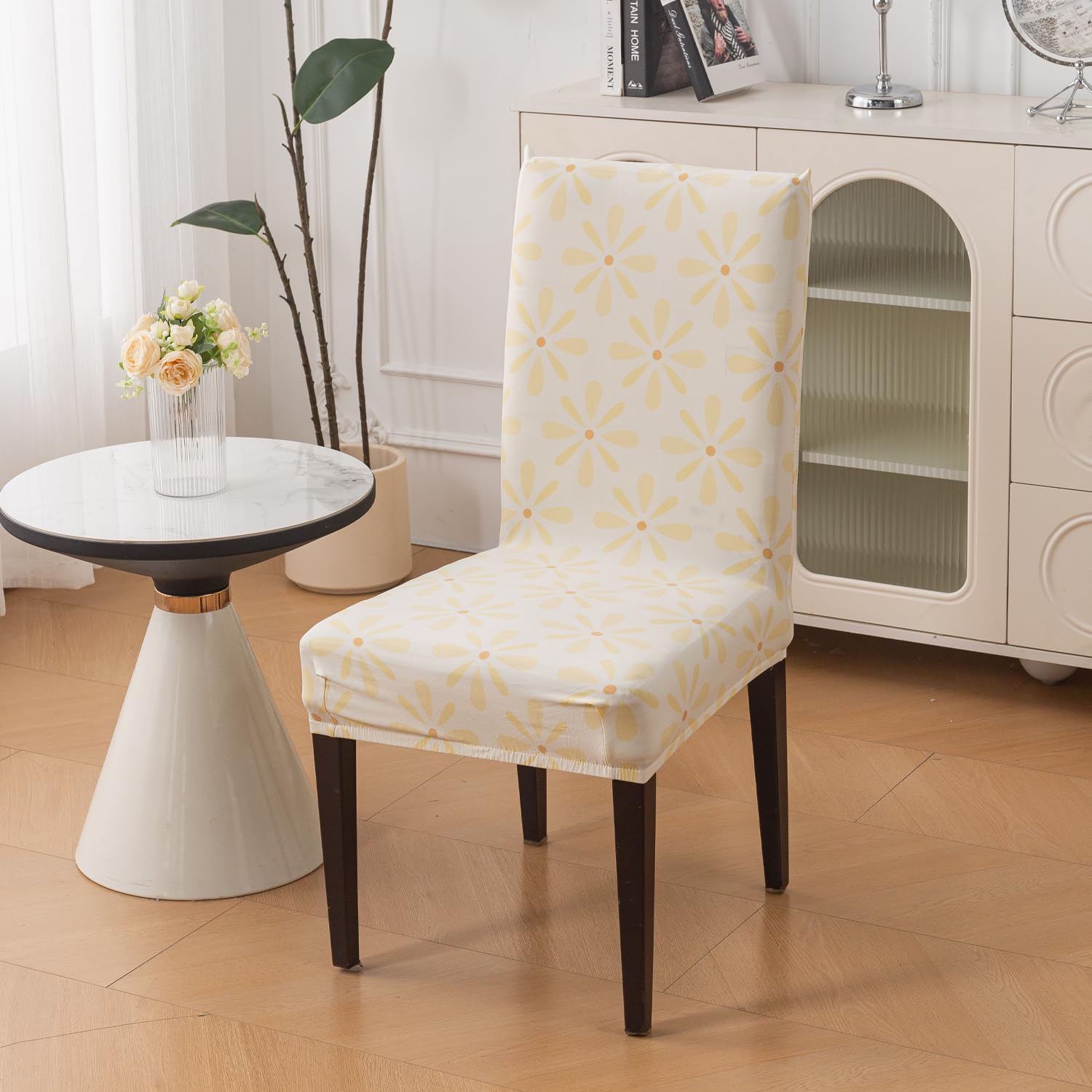 Elastic Chair Cover Stretch Removable Washable (Sunny Bloom)