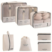 7 pieces Travel Organizer Packing Cubes Lightweight Travel Luggage