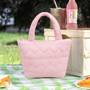 Heart Design Soft Insulated Lunch Bag