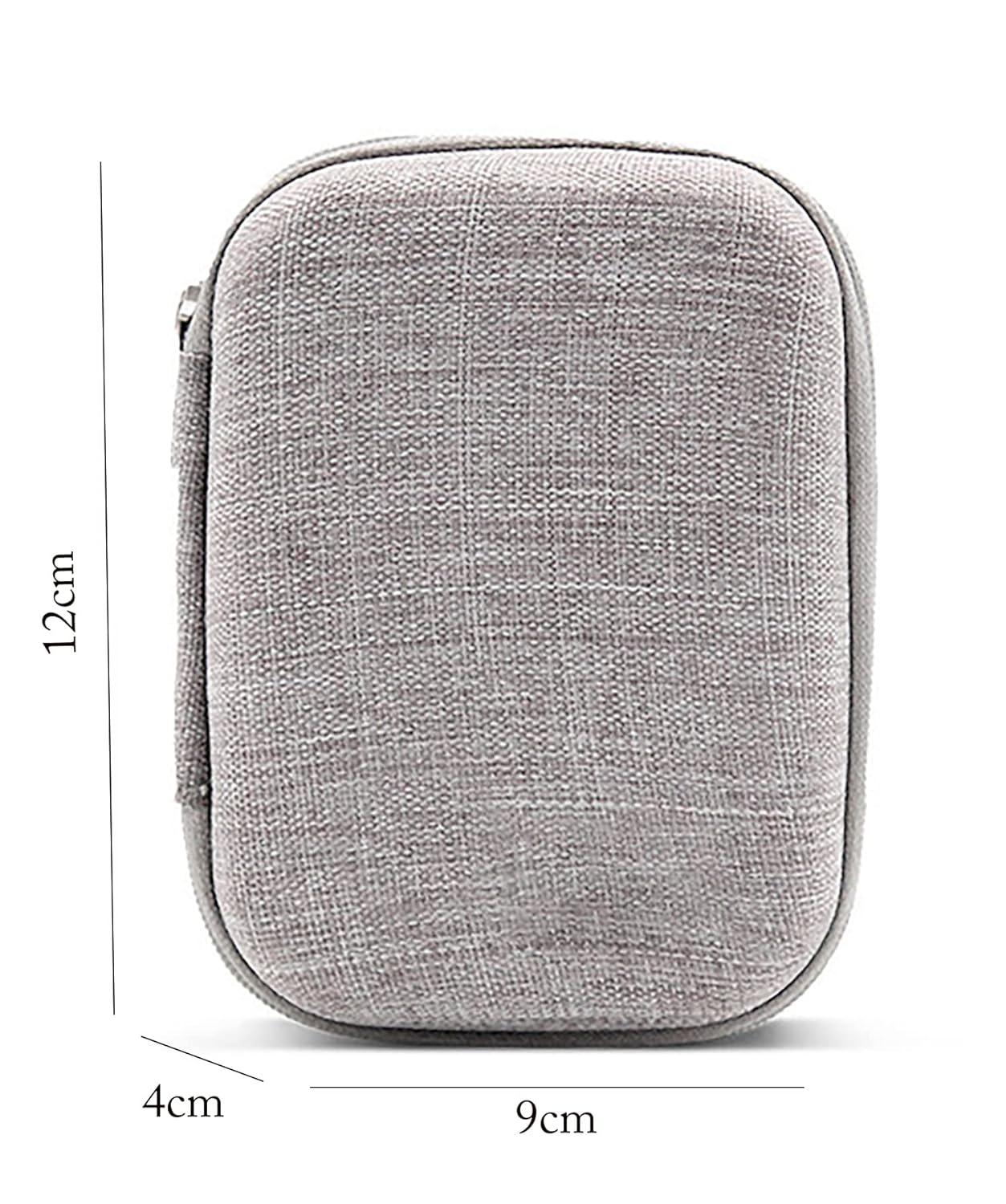 Portable Tech Organizer for Cable, Cord, Adapter, Key Earphone (Grey, Polyester)