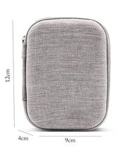 Portable Tech Organizer for Cable, Cord, Adapter, Key Earphone (Grey, Polyester)
