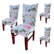 Elastic Chair Cover Stretch Removable Washable (Grey Rose)