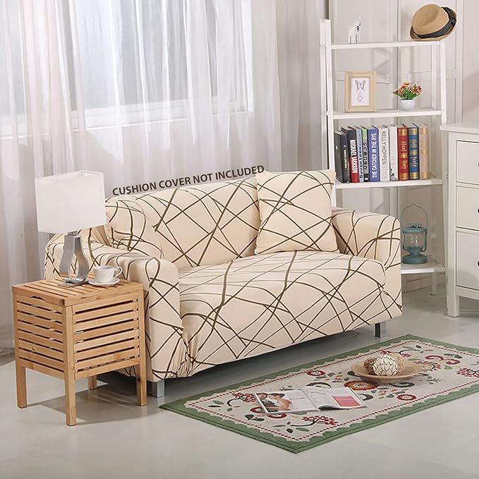 Universal Sofa Cover (Beige Line)