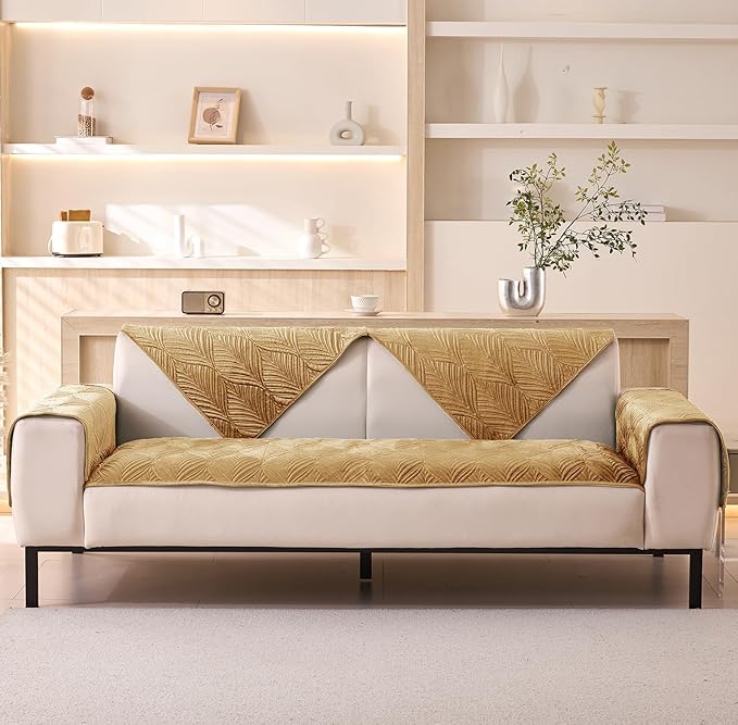 1/2/3/4 Seater Mat Sofa Cover (Beige)