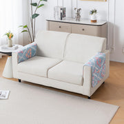 Printed Quilted Sofa Cover for 1/2/3/4 Seater Anti-Slip- Gulshan Sky