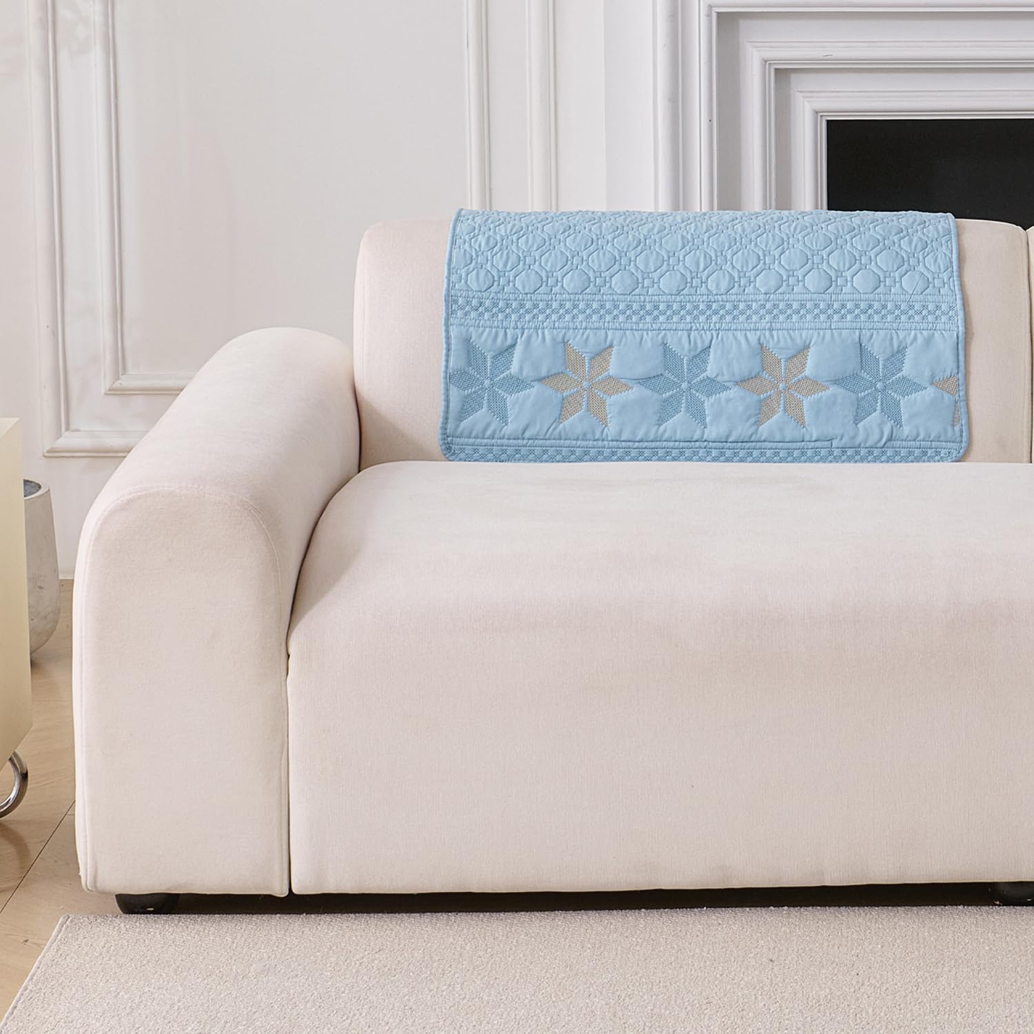 Glacier Series Quilted Sofa Cover – Soft, non-slip & washable furniture protector-Glacier