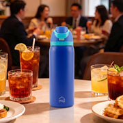 Sippease 950ML Stainless Steel Bottle with Straw