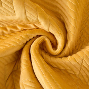 Sofa Covers Mat Velvet Herringbone Chenille Fabric (Yellow)