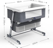 3-in-1 Adjustable Height Baby Bed
