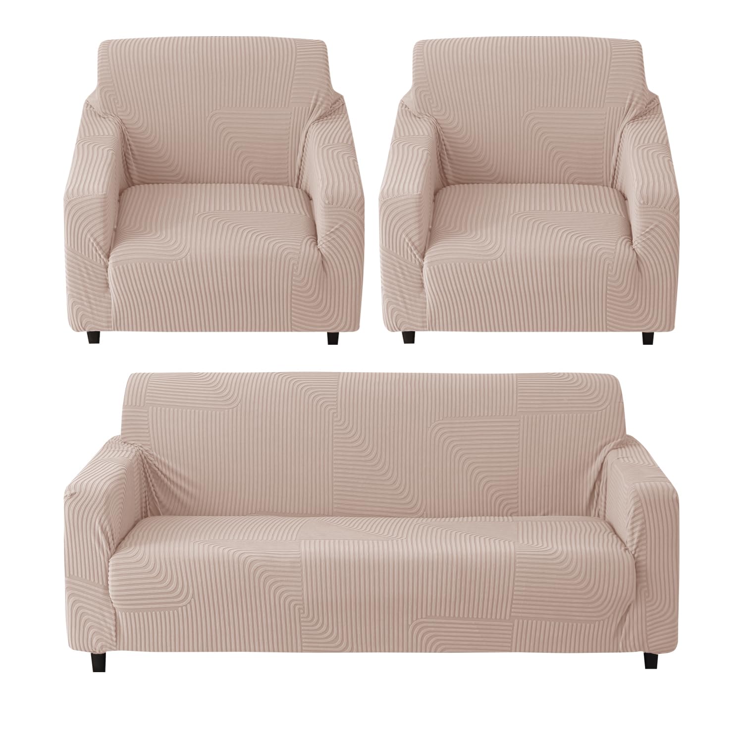 Universal Jacquard Waterproof Thickened Fabric Sofa Cover 3 + 1 + 1 Seater