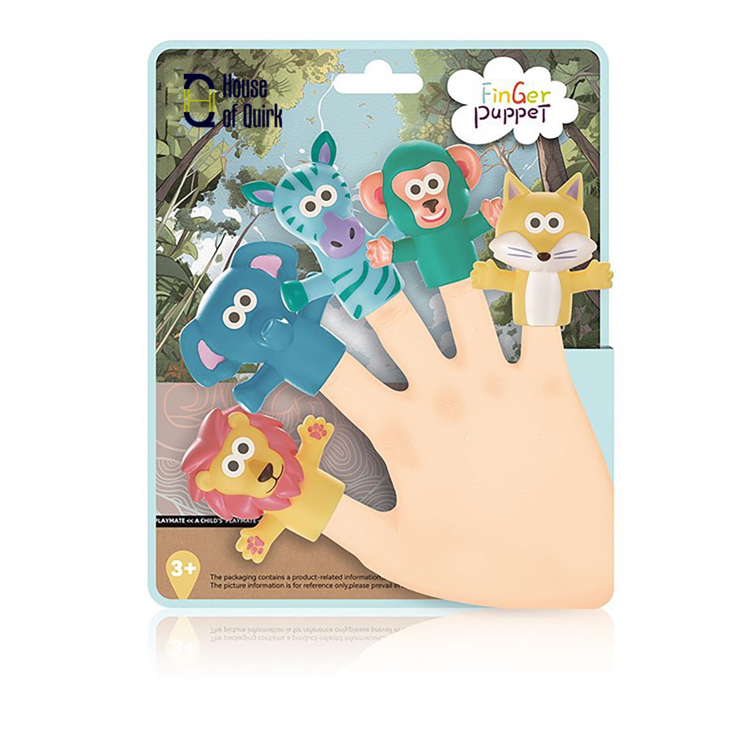 5-Piece Themed Finger Puppets Educational Kids Toy