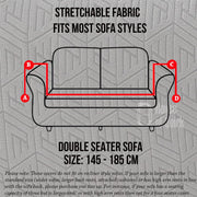 Universal Jacquard Grain Texture Fabric Sofa-Charcoal