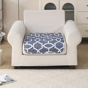 'Aura Petal Series' Quilted Sofa Mat Printed – Anti Slip (Octa Grey)