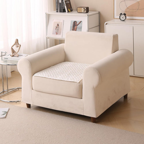 Printed Sofa Cover for Indian Sofa Set Quilted, Washable & Durable (Snowflake)