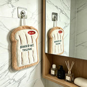 Pizza Bread Shaped Hanging Towels Set of 2 (Pizza/Bread)