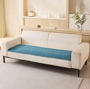 Sofa Cover Mat Autumn Pattern Chenille Fabric (Blue)