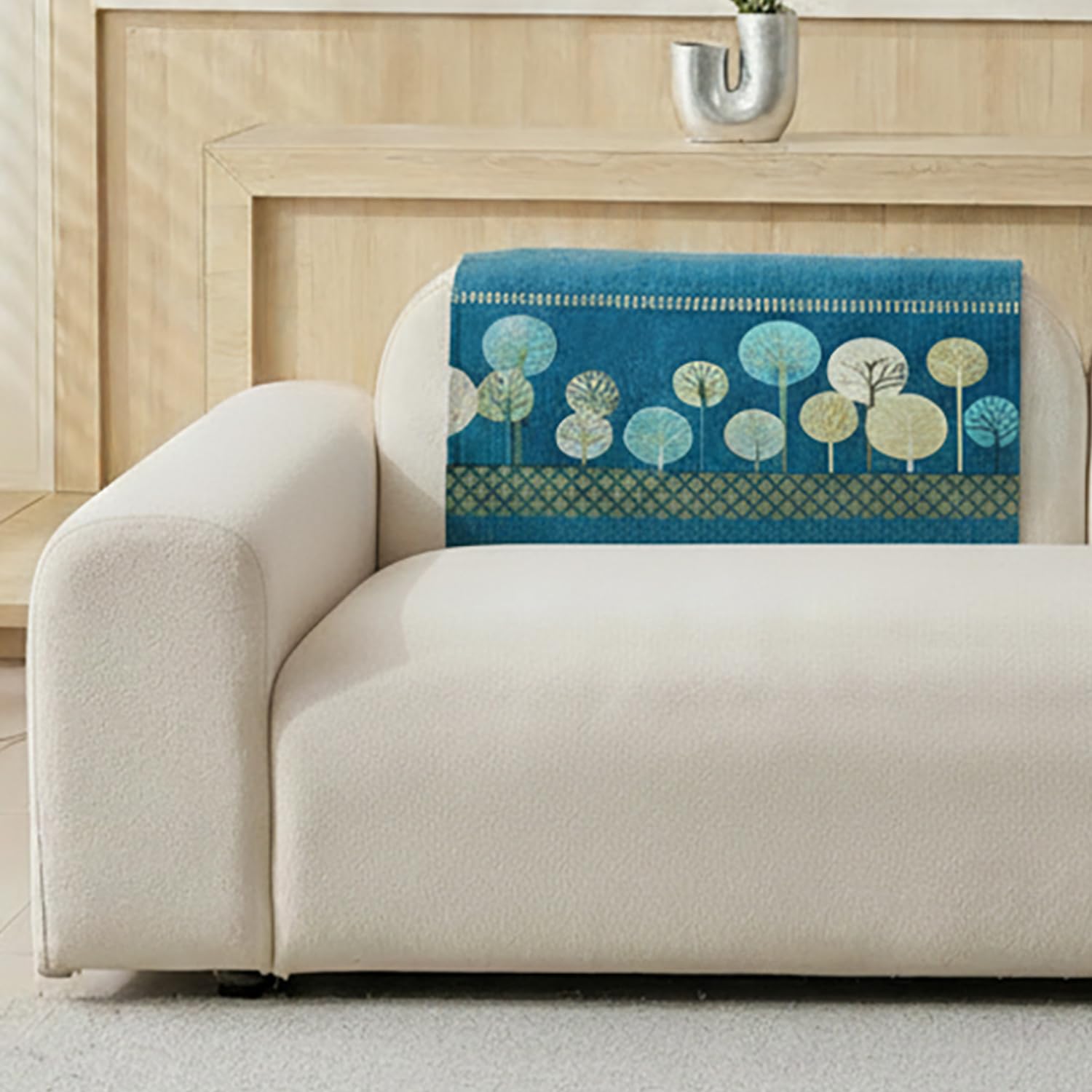 Moontree Series Quilted Chenille Jacquard Sofa Cover – Non-Slip, Washable, Soft Furniture Protector
