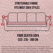 Universal Jacquard Fabric Sofa Cover- Pink