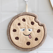 Cokkie Shaped Hanging Towels Set of 2 (Brown)