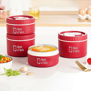 304 Stainless Steel Bento Lunch Box – 3 Stackable Containers (2×420ml + 1×620ml) with Insulated Case