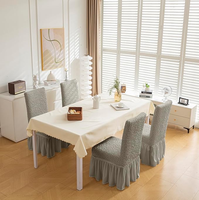 Italian Pattern 450 GSM Chair Cover (Coffee)