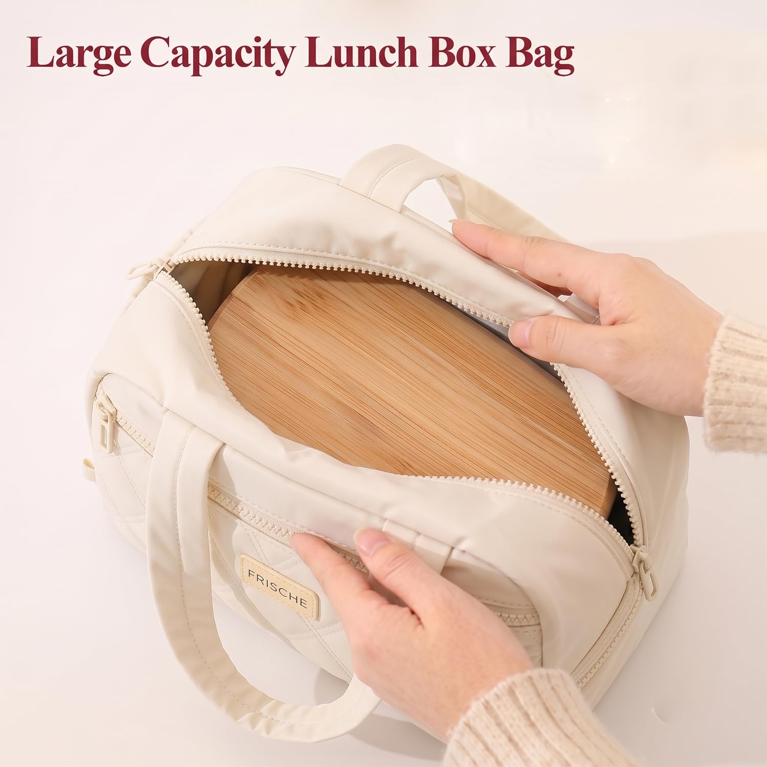 Insulated Lunch Bag Waterproof Satchel Lunch Tote with Zip