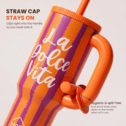 1200ml Insulated Stainless Steel Tumbler with Handle (Printed)