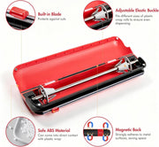 Aluminum Foil & Plastic Wrap Dispenser with Cutter - Red