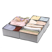 Set of 6 Foldable Storage Box Drawer Divider Organizer Basket Bins