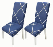 Printed Chair Cover-(Blue Rope)