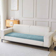 Herringbone Chenille Sofa Cover Set – 3 Pcs (2pc Armrest Covers 50x70cm + 1pc Seat Cover) Blue