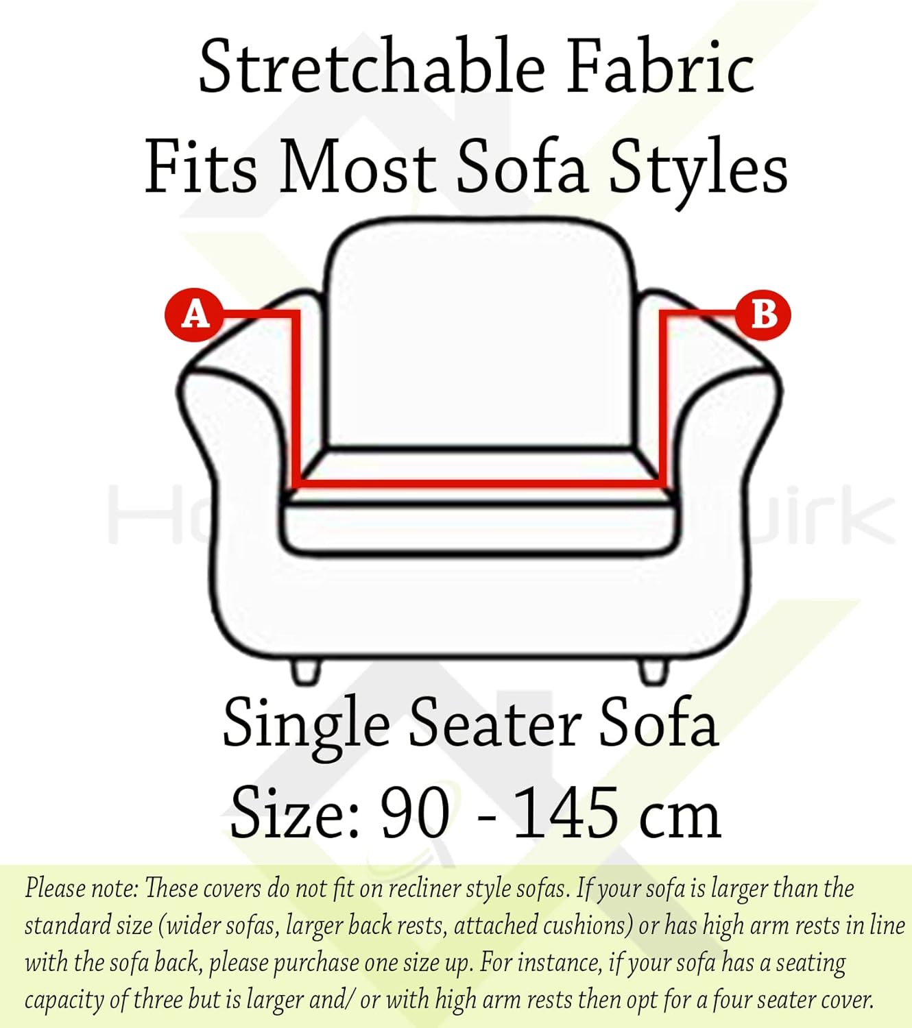Universal Five Seater 3 + 1 + 1 Sofa Slipcovers