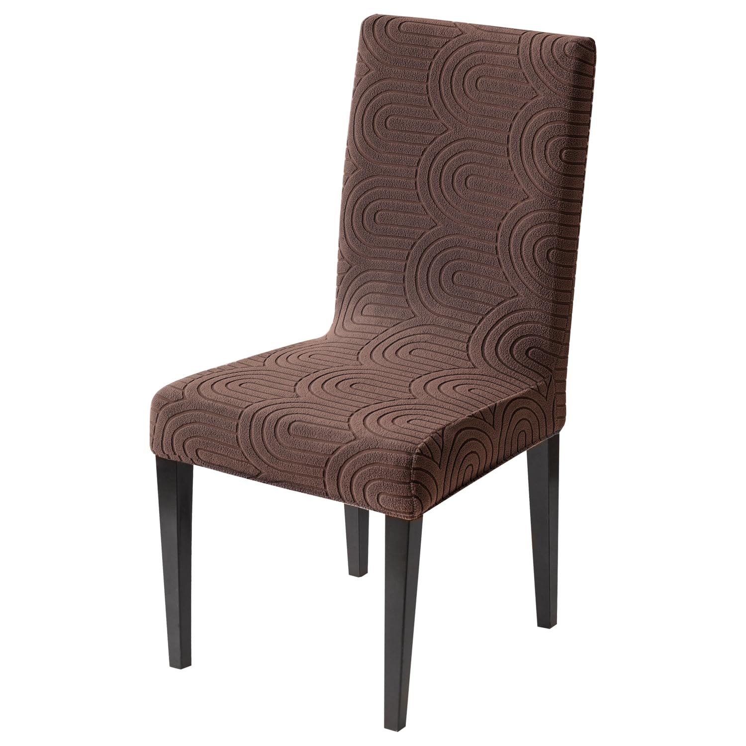 Premium Stretch Chair Cover – 220 GSM Jacquard Fabric (Brown)