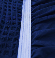 Bubble Frill Couch Cover-Navy