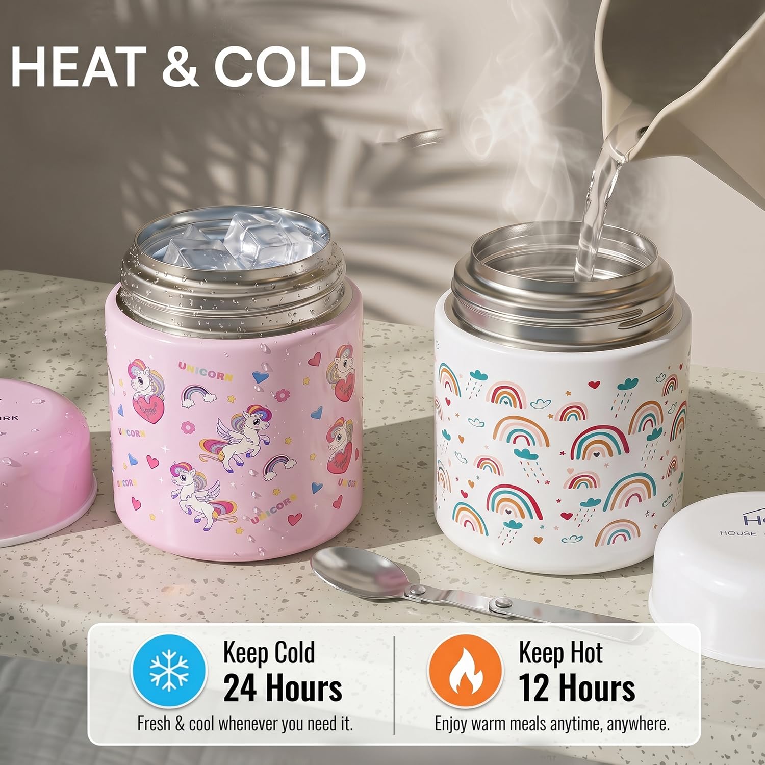 304 Stainless Steel Baby Feeding Bowl with Spoon 300ml