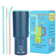 Stainless Steel Vacuum Tumbler with Straw and Lid & Handle - (1200 ML)