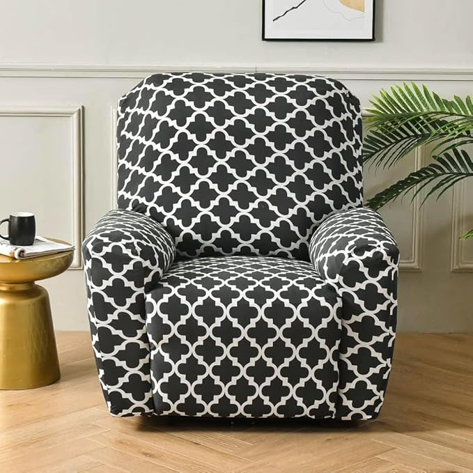 4 Pieces Recliner Sofa Covers Recliner Chair covers Slipcovers ( 1 Seater)